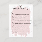 Candle Care Card Vielen Dank Karte Fügen Sie Ihren (Vorderseite)