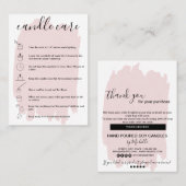 Candle Care Card Vielen Dank Karte Fügen Sie Ihren (Vorne/Hinten)