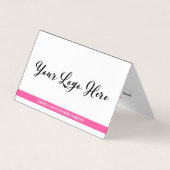 Candle Care & Customer dank geklappter Visitenkart Visitenkarten (Vorderseite)