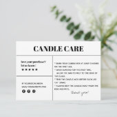 Candle Care - Danke, dass Sie die Packkarte gekauf Dankeskarte (Stehend Vorderseite)