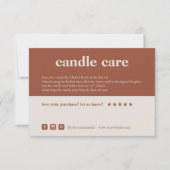 Candle Care - Danke, dass Sie die Packkarte gekauf Dankeskarte (Vorderseite)