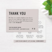 Candle Care Dankeschön Instruction Card (Schreibtisch)