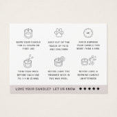 Candle Care Dankeschön Instruction Card (Rückseite)