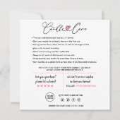 Candle Care Dankeschön Karte (Vorderseite)