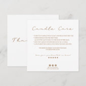 Candle Care Dankeschön Karte (Vorne/Hinten)