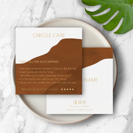 Candle Care Earthy Card