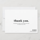 Candle Care Foto Dankeschön Karte (Rückseite)