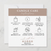 Candle Care Instructions Card (Vorderseite)