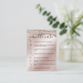 Candle Care Instructions Card Add Your Logo Agate Visitenkarte (Stehend Vorderseite)