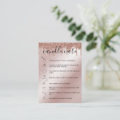 Candle Care Instructions Card Add Your Logo Tropfe Visitenkarte (Stehend Vorderseite)