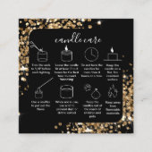 Candle Care Vielen Dank, dass die Karte Ihr Logo G (Vorderseite)