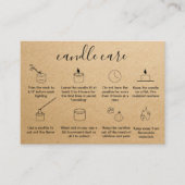 Candle Care Vielen Dank Karte Hinzufügen Sie Ihr L (Vorderseite)