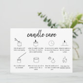 Candle Care Vielen Dank Karte Hinzufügen Sie Ihr L (Stehend Vorderseite)