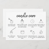 Candle Care Vielen Dank Karte Hinzufügen Sie Ihr L (Vorne/Hinten)