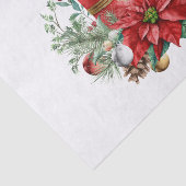 Candle Center mit Poinsettia-Blume Seidenpapier (Ausschnitt)