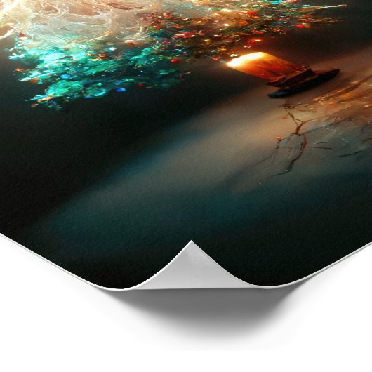 Candle Christmas Tree Poster (Ecke)