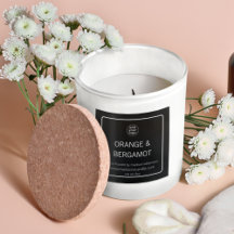 Candle | Einfache Minimalistische Schwarz/Weiß-Adl