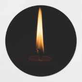 Candle Flame 2 Etiketten (Design 2)