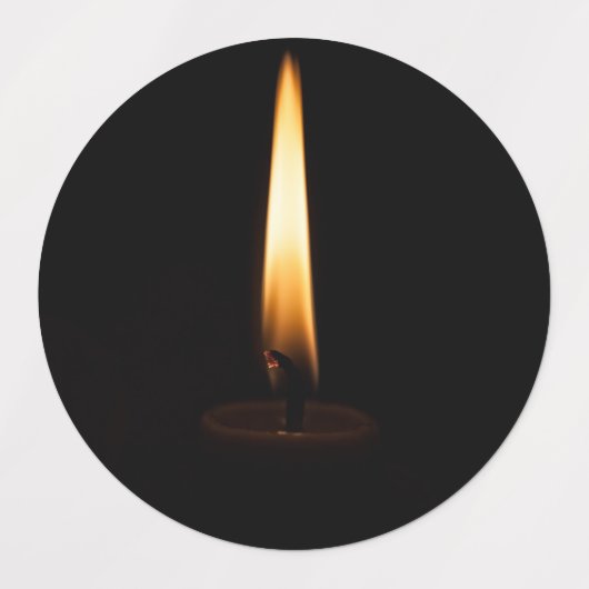 Candle Flame 2 Etiketten (Design 2)