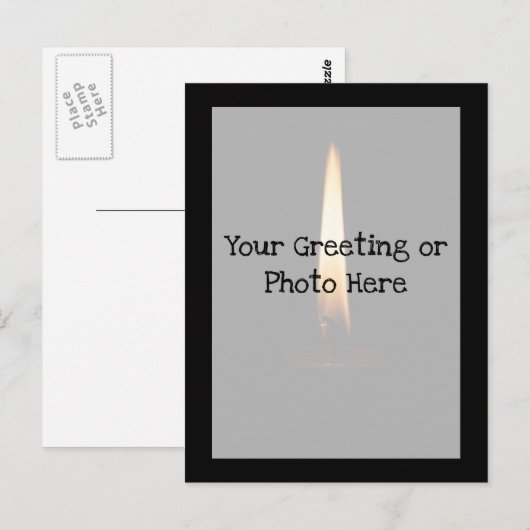 Candle Flame 2 Postkarte (Vorne/Hinten)