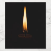 Candle Flame 2 Weinetikett (Einzelnes Label)