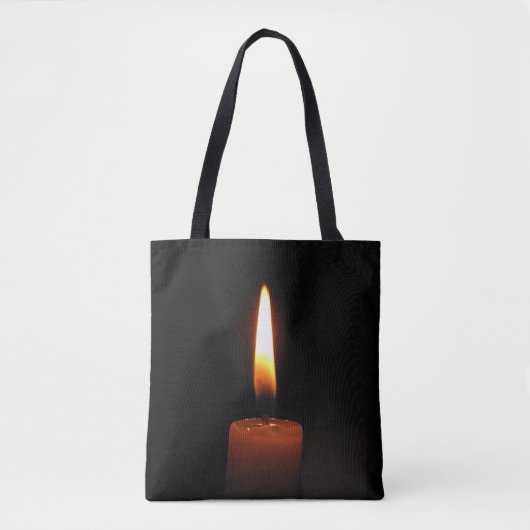 Candle Flame Tote Bag Tasche (Vorderseite)