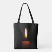 Candle Flame Tote Bag Tasche (Rückseite)