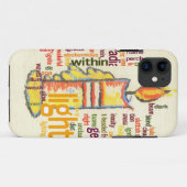 Candle Flame Word Cloud Art Print Case-Mate iPhone Hülle (Rückseite (Horizontal))