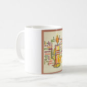 Candle Flame Word Cloud Art Print Kaffeetasse (Vorderseite Links)