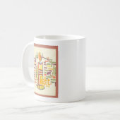 Candle Flame Word Cloud Art Print Kaffeetasse (Vorderseite Links)
