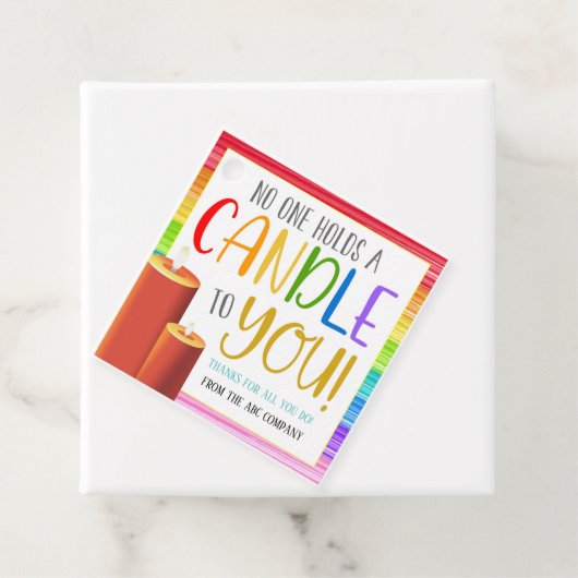 Candle Gift Tag Geschenkanhänger (Beispiel)