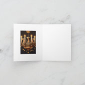 Candle Giraffe Chandelier Karte (Innenseite)