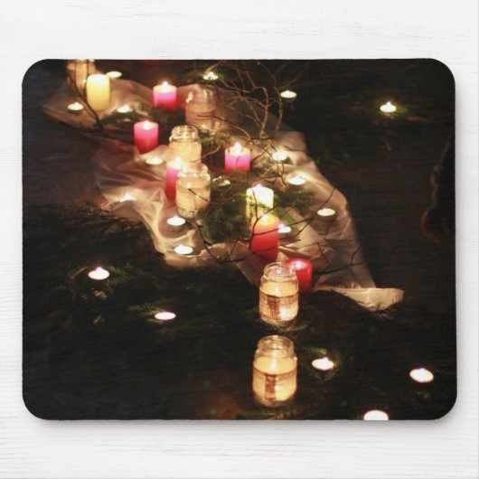 Candle Glow Mousepad von Sotnichenko - Anpassbar (Vorne)
