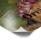 Candle & Grapes Orvieto Foto Print (Ecke)