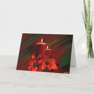 Candle Holiday Card Feiertagskarte
