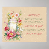 Candle Inspirational Verse Poster (Vorne)