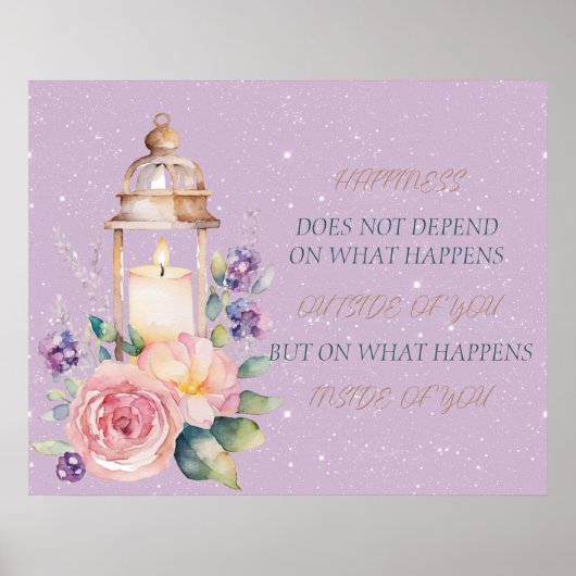 Candle Inspirational Verse Poster (Vorne)