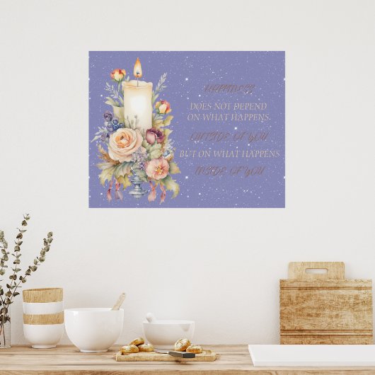 Candle Inspirational Verse Poster (Küche)