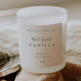 Candle Jar Label Minimal Branding Sticker
