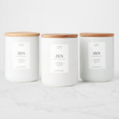 Candle Label Minimalistisch Strong Simple Soy Wax  Lebensmitteletikett (Flaschen)