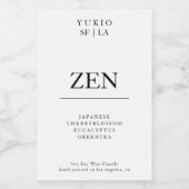 Candle Label Minimalistisch Strong Simple Soy Wax  Lebensmitteletikett (Einzelnes Label)