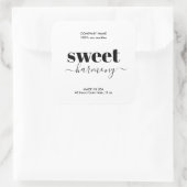 Candle-Label-Produkt-Label Moderne Minimalistisch Quadratischer Aufkleber (Tasche)