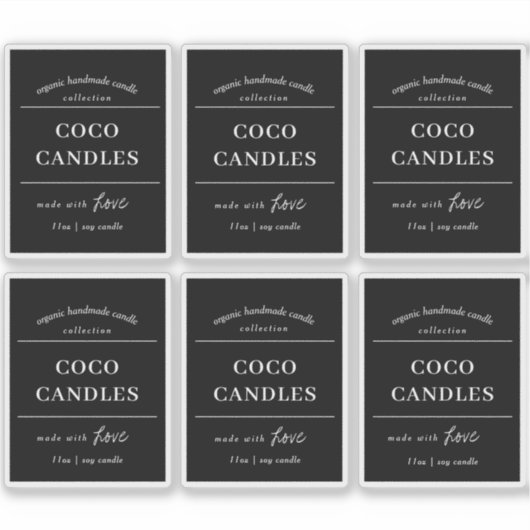 Candle Label Vinyl Design (Vorderseite)