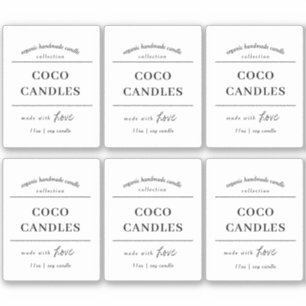 Candle Label Vinyl Design