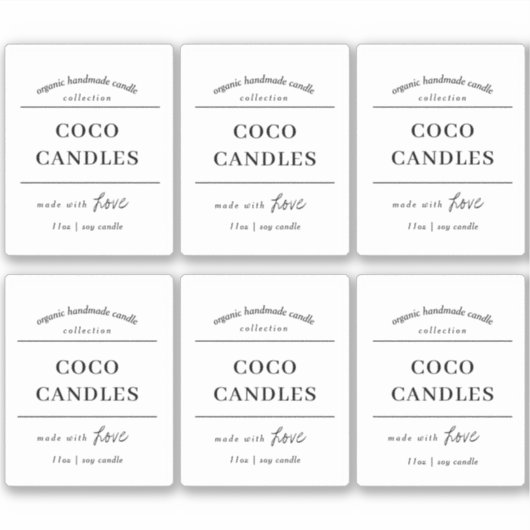 Candle Label Vinyl Design (Vorderseite)