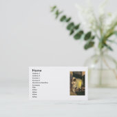 Candle Light Business Card Visitenkarte (Stehend Vorderseite)