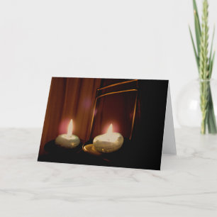 Candle Light Music Card Feiertagskarte