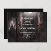 Candle Light Rose zum Hochzeitsempfang Einladung (Vorne/Hinten)