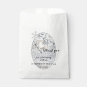 Candle Lit Lantern in funkelnden Schneefräsen Hoch Geschenktütchen (Vorderseite)