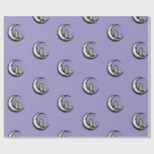 Candle Lit Moon Geschenkpapier (Flach)